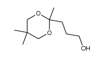 2,5,5-三甲基-1,3-二氧六环-2-丙醇 结构式