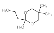 2,5,5-三甲基-2-丙基-1,3-二恶烷 结构式