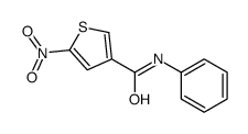 5-硝基-N-苯基噻吩-3-甲酰胺 结构式