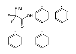四苯基(2,2,2-三氟乙酸根合-O)铋 结构式