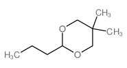 5,5-二甲基-2-丙基-1,3-二氧六环 结构式