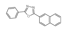 2-(2-萘基)-5-苯基-1,3,4-恶二唑 结构式