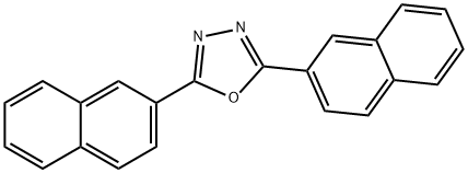 2,5-二萘-2-基-1,3,4-恶二唑 结构式