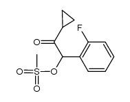 1-环丙基-2-(2-氟苯基)-2-[(甲磺酰基)氧基]乙酮 结构式