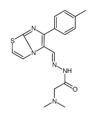 Glycine, N,N-dimethyl-,[[6-(4-methylphenyl)imidazo[2,1-b]thiazol-5-yl]methylene]hydrazide (9CI) 结构式