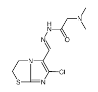 Glycine, N,N-dimethyl-, [(6-chloro-2,3-dihydroimidazo[2,1-b]thiazol-5-yl)methylene]hydrazide (9CI) 结构式