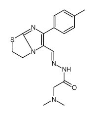 Glycine, N,N-dimethyl-, [[2,3-dihydro-6-(4-methylphenyl)imidazo[2,1-b]thiazol-5-yl]methylene]hydrazide (9CI) 结构式