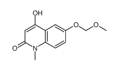 2(1H)-Quinolinone, 4-hydroxy-6-(methoxymethoxy)-1-methyl- 结构式