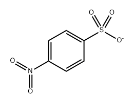 4-硝基苯磺酸根(1-) 结构式