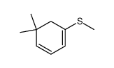 5,5-二甲基-1-(甲硫基)-1,3-环己二烯 结构式