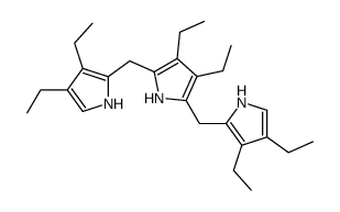 1H-Pyrrole, 2,5-bis[(3,4-diethyl-1H-pyrrol-2-yl)methyl]-3,4-diethyl- 结构式