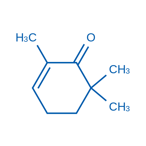 2,6,6-trimethylcyclohex-2-en-1-one 结构式