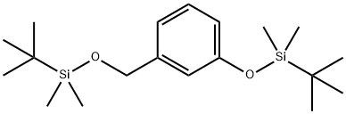 Benzene, 1-[[(1,1-dimethylethyl)dimethylsilyl]oxy]-3-[[[(1,1-dimethylethyl)dimethylsilyl]oxy]methyl]- 结构式