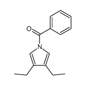 Methanone, (3,4-diethyl-1H-pyrrol-1-yl)phenyl- 结构式