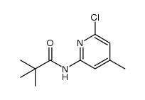 N-(6-氯-4-甲基吡啶-2-基)新戊酰胺 结构式