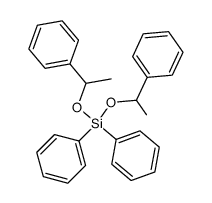 Benzene, 1,1'-[bis(1-phenylethoxy)silylene]bis- 结构式