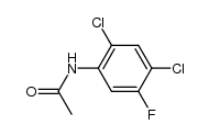 N-(2,4-二氯-5-氟苯基)乙酰胺 结构式