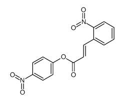 2-Propenoic acid, 3-(2-nitrophenyl)-, 4-nitrophenyl ester 结构式