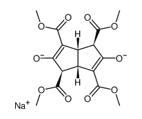 1,3,4,6-戊搭烯四甲酸,1,3a,4,6a-四氢-2,5-二羟基-,四甲酯,二钠盐,(1α,3aα,4β,6aα)- 结构式