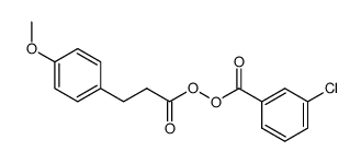 Peroxide, 3-chlorobenzoyl 3-(4-methoxyphenyl)-1-oxopropyl (9CI) 结构式