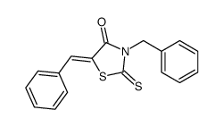 3-苄基-5-亚苄基-2-硫代噻唑烷-4-酮 结构式