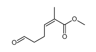 2-Hexenoic acid, 2-methyl-6-oxo-, methyl ester, (Z)- (9CI) 结构式