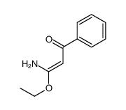 3-氨基-3-乙氧基-1-苯基丙-2-烯-1-酮 结构式