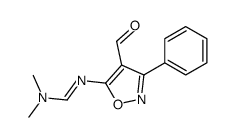N'-(4-甲酰基-3-苯基-5-异恶唑基)-N,N-二甲基甲脒 结构式
