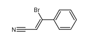(Z)-β-溴代肉桂腈 结构式