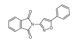 2-(5-苯基-3-异恶唑基)-1H-异吲哚-1,3(2H)-二酮 结构式