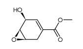 7-Oxabicyclo[4.1.0]hept-3-ene-3-carboxylic acid, 5-hydroxy-, methyl ester, (1R,5S,6S)- 结构式