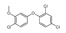 1-氯-4-(2,4-二氯苯氧基)-2-甲氧基苯 结构式