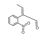 (E)-α-亚乙基-2-硝基苯乙醛 结构式