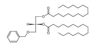 Hexadecanoic acid, 1,1'-[(1R)-1-[(phenylmethoxy)methyl]-1,2-ethanediyl] ester 结构式