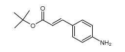 4-氨基肉桂酸叔丁酯 结构式