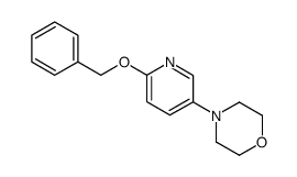 Morpholine, 4-[6-(phenylmethoxy)-3-pyridinyl]- 结构式