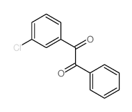 1-(3-氯苯基)-2-苯基乙烷-1,2-二酮 结构式
