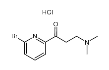 1-(6-溴-2-吡啶基)-3-(二甲氨基)-1-丙酮 盐酸盐 结构式