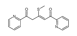 2-Pentene-1,5-dione, 3-(methylthio)-1,5-di-2-pyridinyl- 结构式