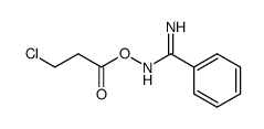 N-((3-氯丙酰基)氧基)苯甲脒 结构式