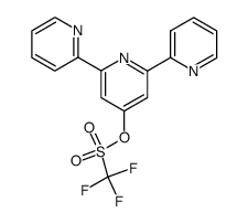 4'-三氟甲磺酰氧基-2,2':6',2''-三联吡啶 结构式