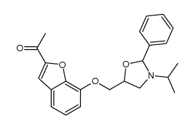 Ethanone, 1-[7-[[3-(1-methylethyl)-2-phenyl-5-oxazolidinyl]methoxy]-2-benzofuranyl]- 结构式