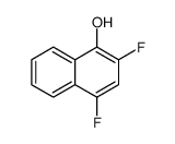 2,4-二氟-1-萘酚 结构式