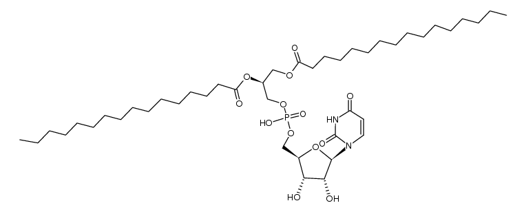 5'-Uridylic acid, mono[(2R)-2,3-bis[(1-oxohexadecyl)oxy]propyl] ester (9CI) 结构式