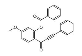 5-甲氧基-2-(3-苯基丙-2-炔酰基)苯基苯甲酸酯 结构式