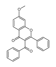 3-苯甲酰基-7-甲氧基-2-苯基-4H-色烯-4-酮 结构式