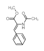 2-Propenoic acid, 2-(acetylamino)-3-phenyl-, methyl ester 结构式