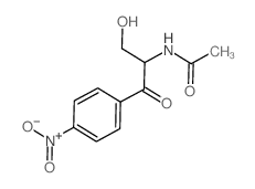 N-(3-羟基-1-(4-硝基苯基)-1-氧代丙-2-基)乙酰胺 结构式