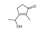 3-(1-羟乙基)-2-甲基环戊-2-烯-1-酮 结构式