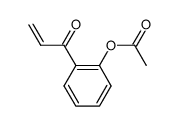 1-(2-乙酰氧基苯基)丙烯酮 结构式